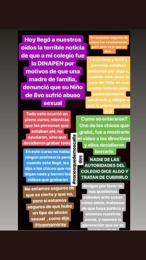 sybelmartinez's tweet photo. Los colegios ante la sospecha de un hecho violento deben actuar para que este no se produzca y ante su certeza debe garantizar que este no se repita. Esconderlo es un delito! @Educacion_Ec  está investigando este hecho atroz al igual que el @CN_Igualdad. Tome nota @lamoderna_ec!! https://t.co/TMcTxIbNEh