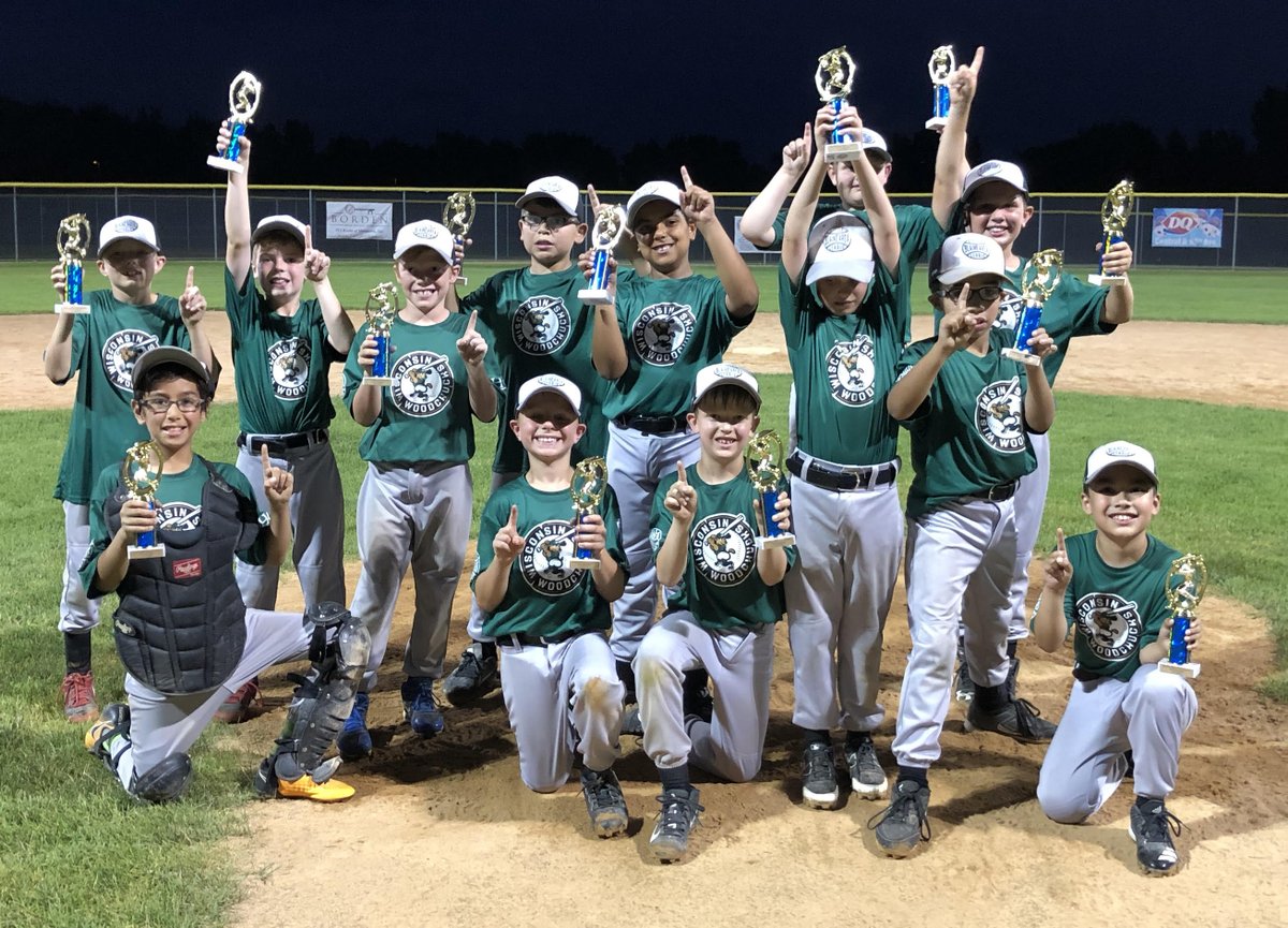 Congratulations to the 9-Year Old Rookie League Wisconsin Woodchucks of the Blaine Little League for taking home the Championship! 🎉🎉🎉 
 #GoChucks ⚾️