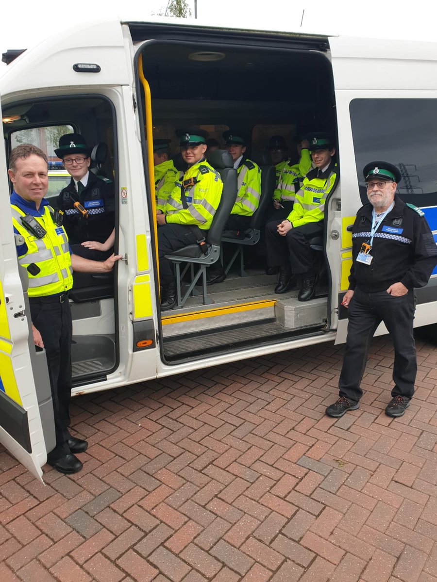 Policingstoke's tweet photo. PC Jon Tench and PCSO Michael Frost working alongside  Staffordshire Police Cadets, raising awareness of action being taken against nuisance bikes and cars in the Goldenhill and Sandyford area #communitypolicing https://t.co/GK8PT3jGry