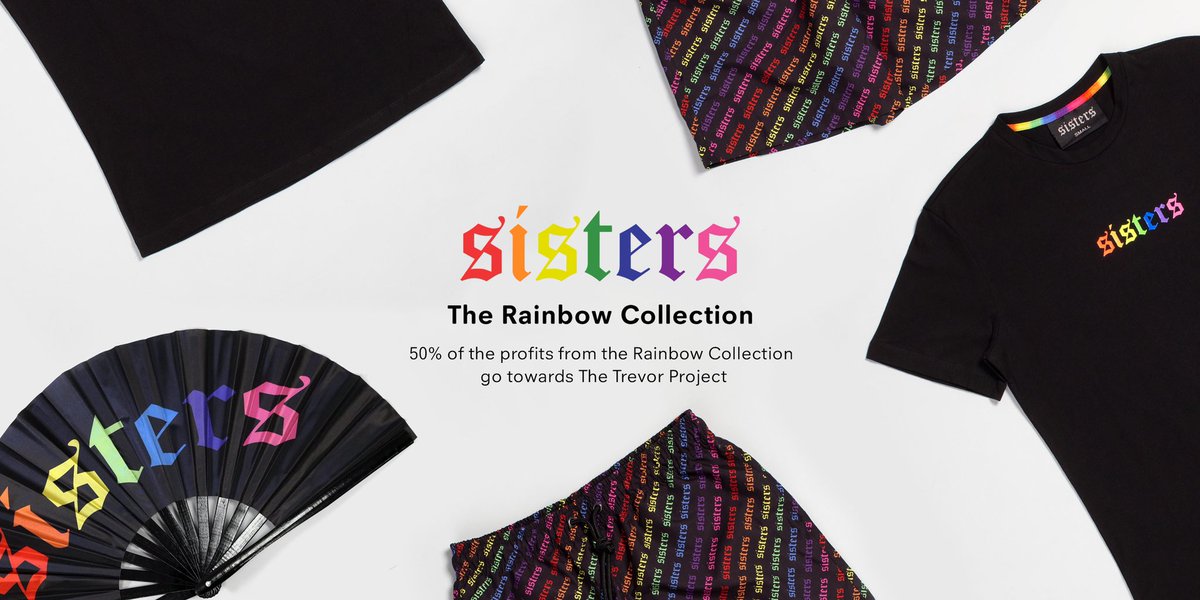 jamescharles's tweet photo. if you guys get anything from the sisters apparel collection, tweet me your confirmation and I’ll make sure to follow u 🥰🌈 https://t.co/yrLGOkDgDR https://t.co/nGbYGtLdJi