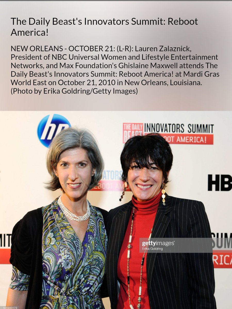 Here's Ghislaine Maxwell at The Daily Beast's Innovators Summit in 2010