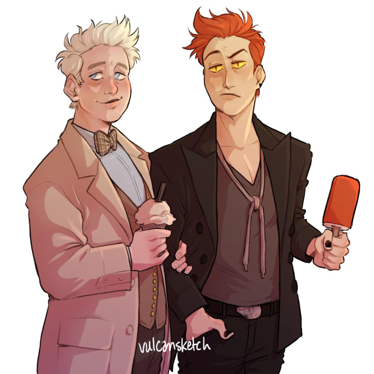 vulcan_moon's tweet photo. it's the boyes #goodomens https://t.co/b0KmqJ250i