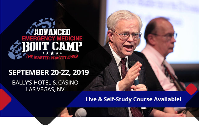 Are you a PA, NP or PCP in emergency medicine? Join us for the course guaranteed to take your practice to the next level!

44 Advanced Topics | 14 Engaging Faculty | Optional ECG &amp; Imaging Workshops | 4,500+ Participants

Learn more at embootcamp2.com