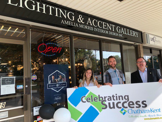 CKEcDev's tweet photo. Congratulations to CK's own Lighting Accent Gallery & More on their 1 year Anniversary. Great people, great service, in Chatham-Kent.
#ckont #LivingCK #CKEcDev #interiordesign https://t.co/Hdr3roTfki