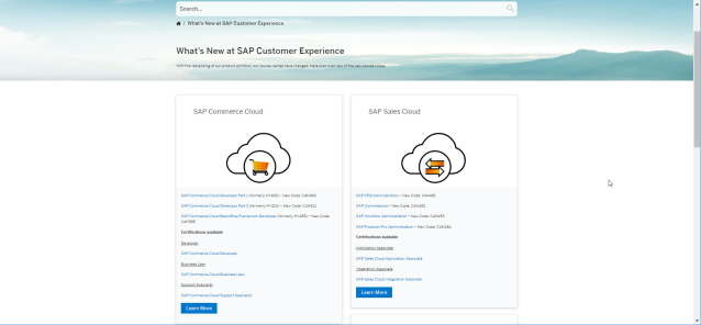 RodMassey's tweet photo. Our training portfolio for SAP Customer Experience @SAP_CX is expanding! Check out the latest here on topics including training for Commerce Cloud, Sales Cloud, Marketing Cloud, and others https://t.co/6KjtfEaY85 https://t.co/ngGpLHWxE7