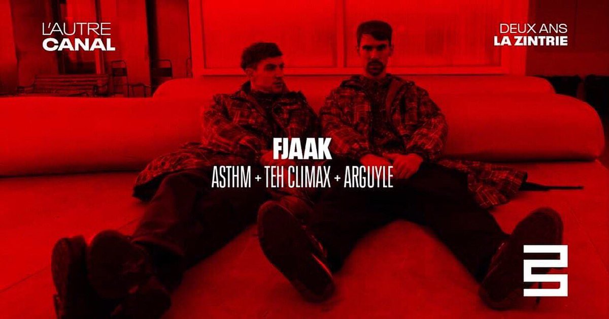 LaZintrie's tweet photo. 21 Septembre 2019 • 23:00 - 04:00 • 2nd birthday @LaZintrie 〰️ avec les surdoués de la Techno @FJAAK • #asthm • @tehclimax • @aguyle | After Techno à l’Ostra Club jusque 7:00 🔜 CONSÉCRATION 🌡 https://t.co/L0oqU0qgQj