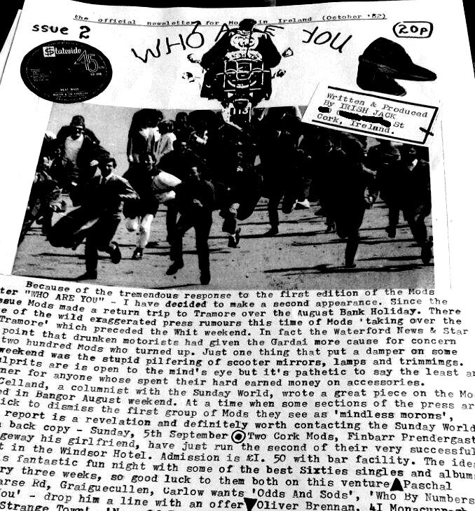 corkzinearchive's tweet photo. "Reports... pilfering of scooter mirrors in Tramore"
WHO ARE YOU 1982
Jack Lyons' publication for irish #mods #IrishJack
#CorkZineArchive
✖ PUBLISH AND BE DAMNED ✖
Cork Zine Archive 1975-2005
Exhibition in @UCCLibrary https://t.co/MKlzTmwJug
