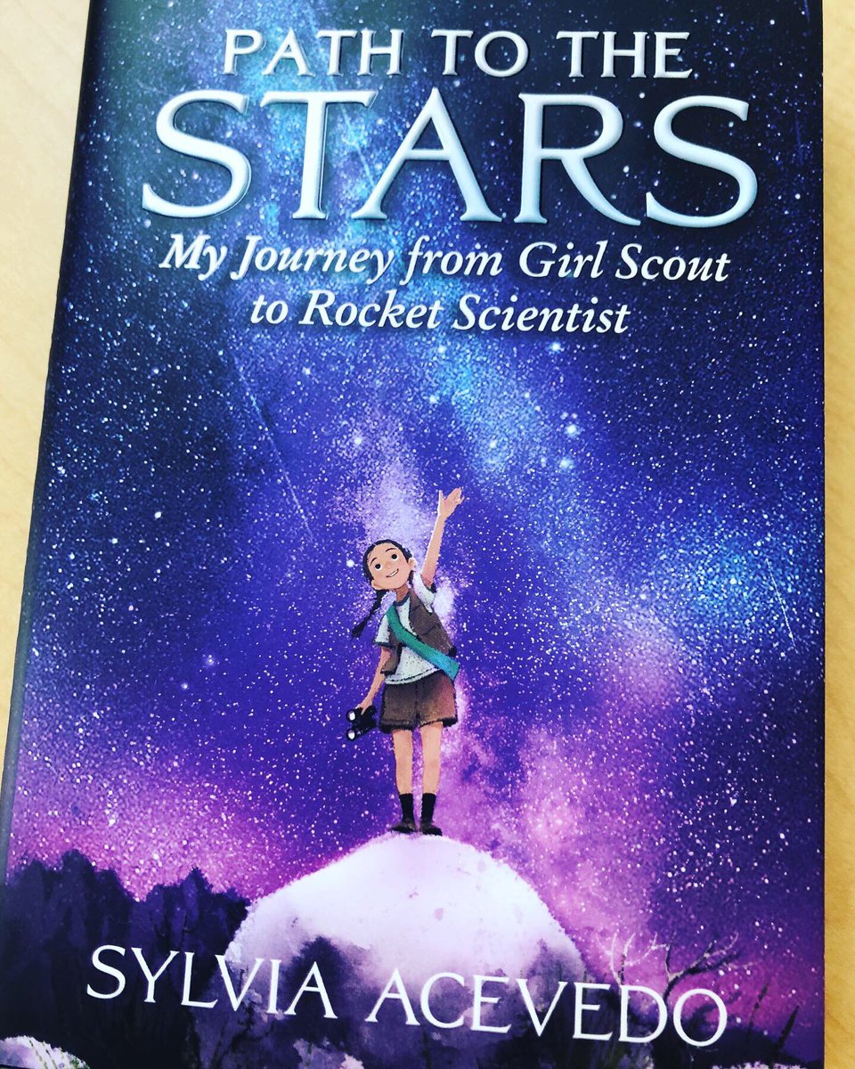 caitrionataylor's tweet photo. It’s a “dream big and act boldly” type of Friday afternoon...thank you @SylviaAcevedo for the book and for the inspiration to change the world! ☄️🌟💫📗🤔🤩💚🙏🏻 #girlscouts #readthanact #nolimit #pathtothestars #dreambig #actboldly #Apollo50th #Apollo11 #Apollo11at50 https://t.co/ZJW0AgXyZo