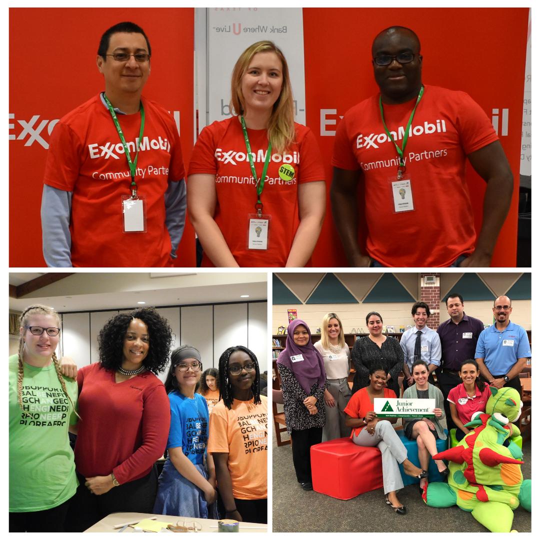 JA_SET's tweet photo. #Volunteers are the heart of our organization, but @exxonmobil produced the most #energy by providing a pool of 229 volunteers. We are excited to recognize you as our Top Volunteer Organization this year for empowering 640 classes to be #100Ready! Thank you! https://t.co/zH8AE6lXHE
