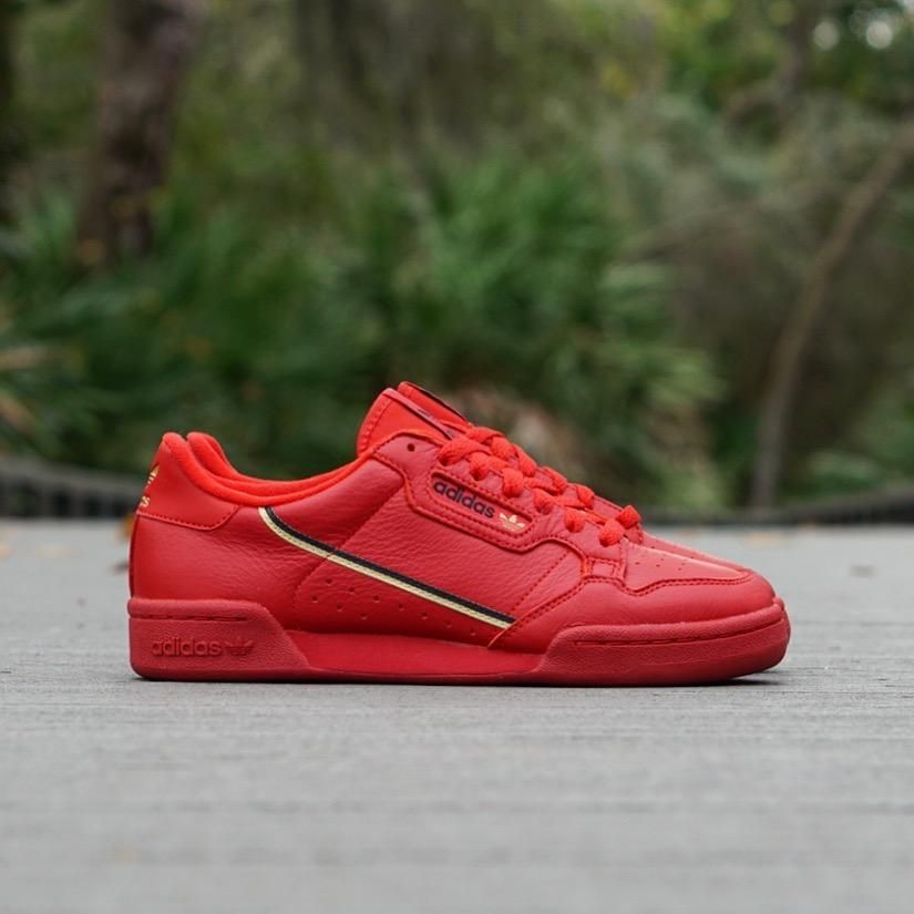 adidas continental 80 scarlet red