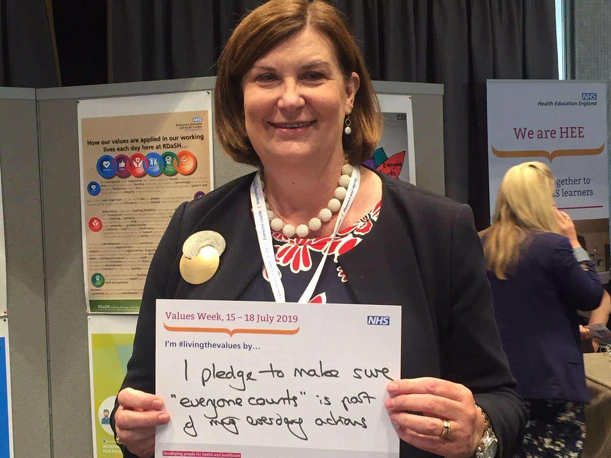 NHSE_WTE's tweet image. Our conference yesterday saw so many people wanting to mark Values Week with #livingthevalues pledges that we couldn't tweet them all. Here are our colleagues  @NHSVickiDavis Wendy Reid, Sheona MacLeod and Calum Pallister showing how they are #livingthevalues.  Thanks all 😃