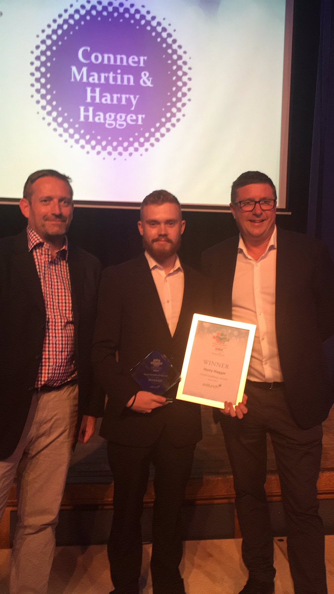 WHTCommunity's tweet image. Well done Conner Martin &amp;amp;  Harry Hagger for winning the @eatlunchUK sponsored Good Neighbour Award! #WHTCA2019