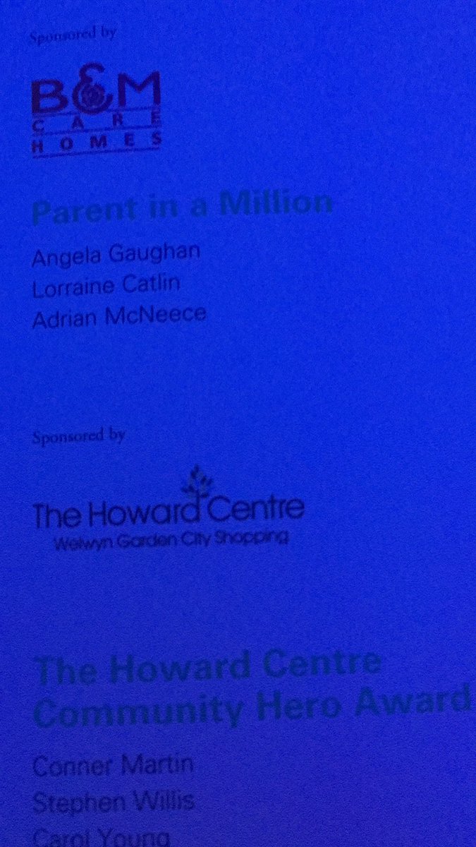 WHTCommunity's tweet image. Good luck to the nominees - Angela Gaughan, Lorraine Catlin and Adrian McNeece - for the @HowardCentre sponsored Parent in a Million Award! #WHTCA2019