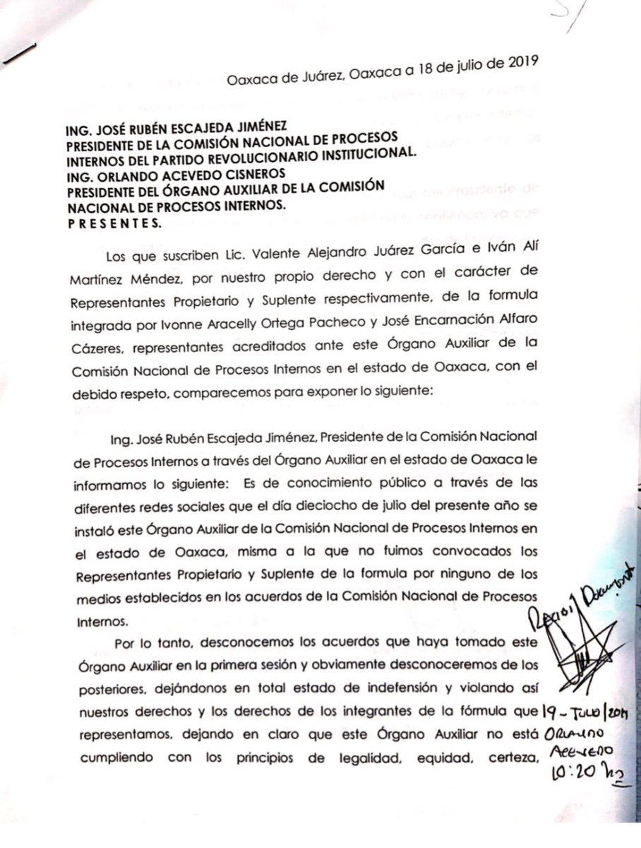 IvonneOP's tweet photo. CONFIRMADO: EN OAXACA ESTÁN PREPARANDO UNA ELECCIÓN DE ESTADO

La Comisión de Procesos Internos de OAXACA excluyó ayer a nuestros representantes en la instalación del órgano auxiliar. La cúpula se empeña en amañar la elección, pero la militancia valiente está levantando la voz. https://t.co/jNb0n11785