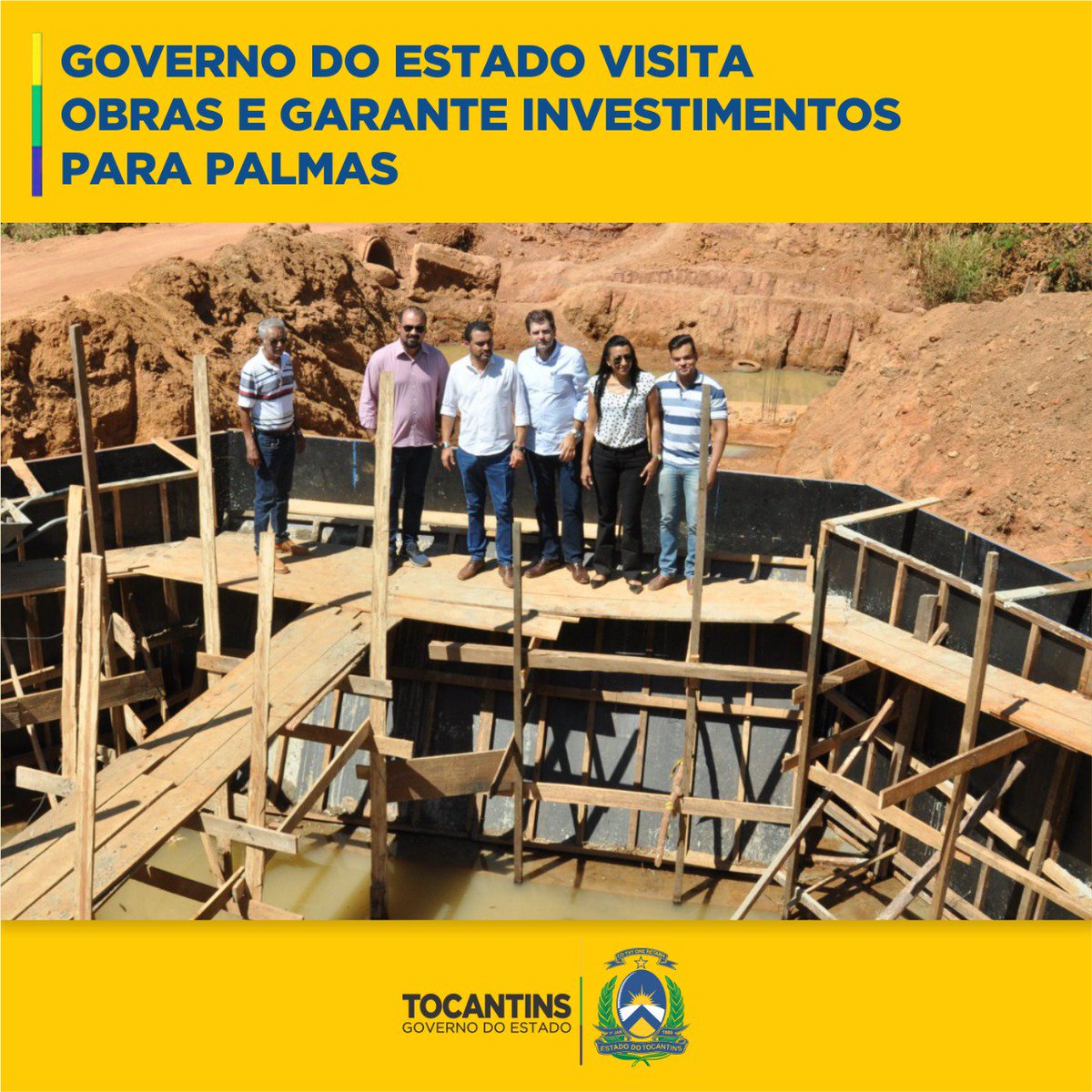 governoTO's tweet photo. O Governo do Tocantins não #sextou e o governador em exercício, @wanderlei2018, acompanhado pelo secretário da #Seinf, Renato de Assunção, e pelo presidente da #Ageto, Virgílio Azevedo, visitou, na manhã desta sexta-feira, 19, diversas obras na Capital. https://t.co/eZ7DUUAtcA