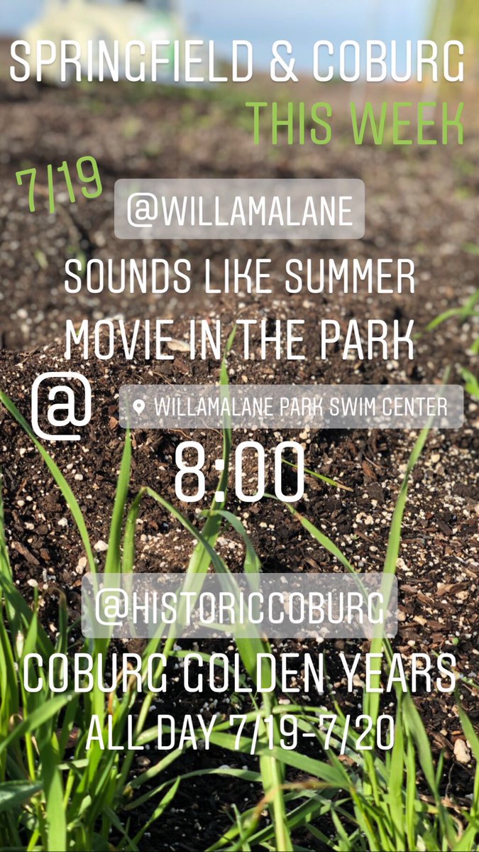 RexiusLandscape's tweet image. Green Happenings this week in Eugene, Springfield and Coburg