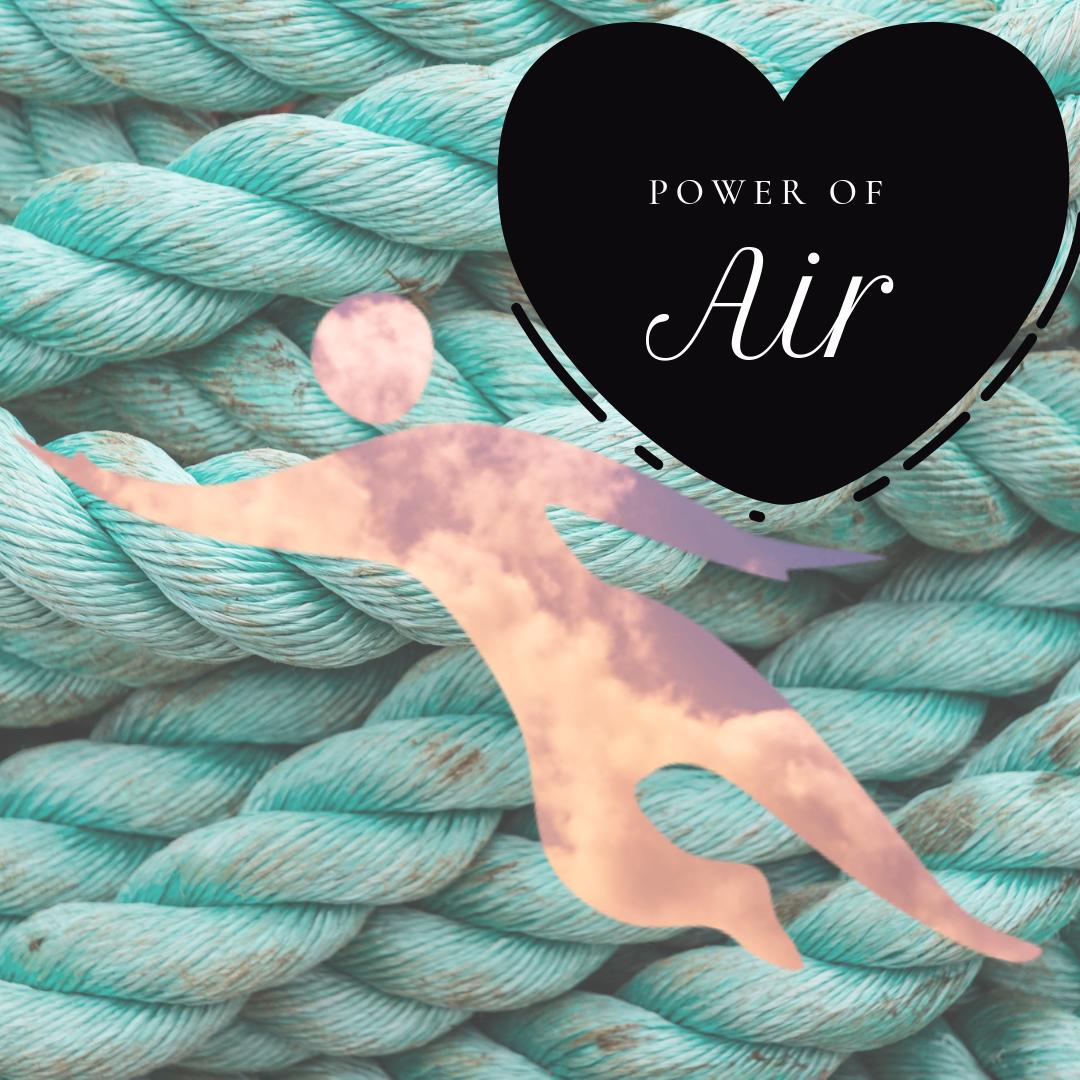 Fnding yourself a bit tangled? The elemental  power of air for flow and loosening could help. #theelements #tiedup #untangle #awaken #medicine