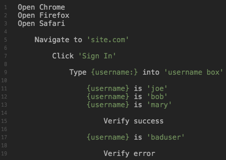 dceddia's tweet photo. Smashtest looks really nice. Write tests in an easy-to-read tree format, and it generates all the permutations! https://t.co/H7kVKUloEo @smashtestio https://t.co/yC3ItmllQi