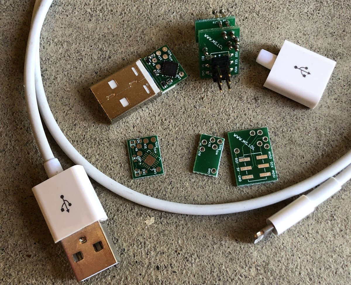 _MG_'s tweet photo. Those malicious USB cable prototypes from 2017? Here, have them. I’m calling it DemonSeed. It’s a good educational build.
https://t.co/KpbAXEdGjp
Keep an eye on my feed during @BlackHatEvents & @defcon this year. I’ll have some free or near-cost build kits to hand out. https://t.co/qoLrwMjsLx