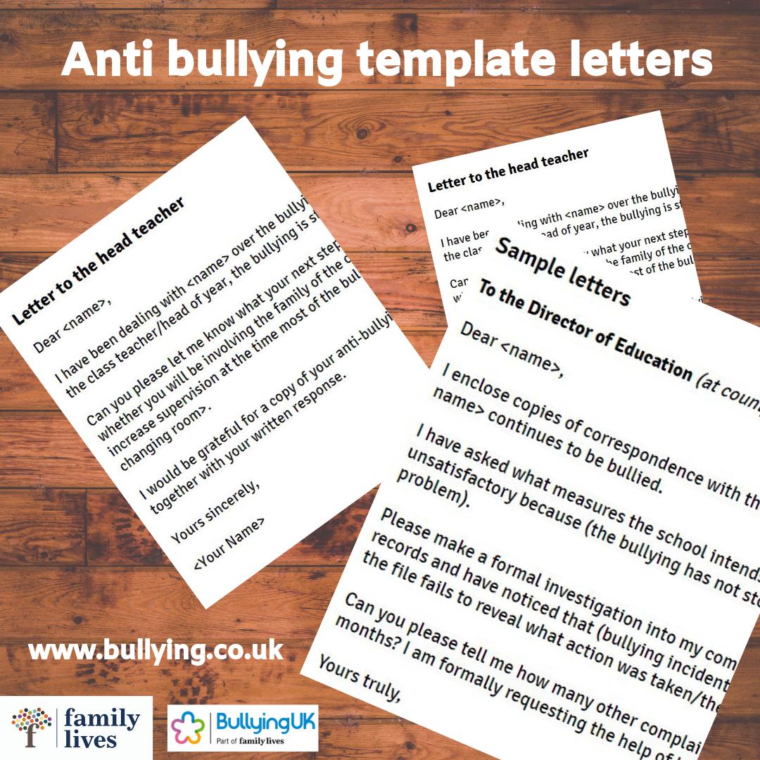 bullyinguk's tweet photo. If the school hasn't resolved the bullying, knowing what the next steps are can be confusing, read our advice with template letters https://t.co/g3WEMElNRI https://t.co/YFM0ArTOO9