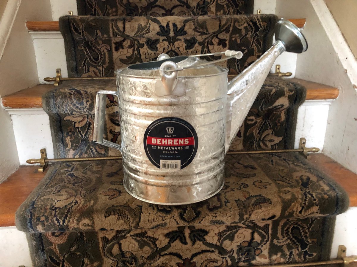 Dohaul's tweet photo. Couldn’t resist finally found a watering can my Dad used . A big smile in heaven . 🍀#garden #Chef #Cook #Farm to table https://t.co/Yh6j4Qjiec