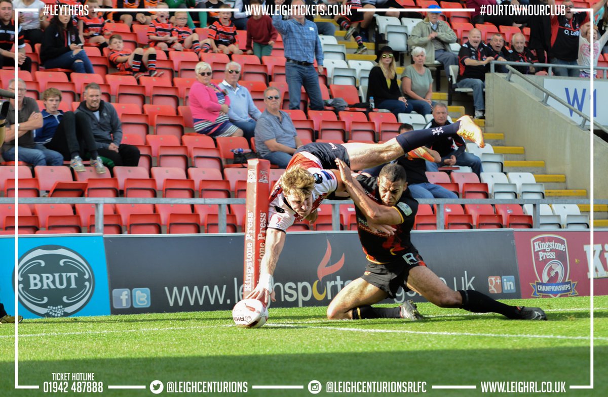 LeighLeopardsRL's tweet photo. Is it a bird? Is it a plane? No it’s just AJ doing what he does best and that’s scoring spectacular tries! 

He’s in the squad for Sunday’s game against @BatleyRLFC. Why not come and see if he can get another! https://t.co/5D1Fmy4xTo
