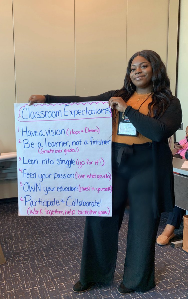 Check out my classroom expectations! Learning how to keep my students engaged and invested in their future! #Studentmentorship #growthmindset #futureeducator #blackteacherseducate #tmcf #TMCFTQRP10