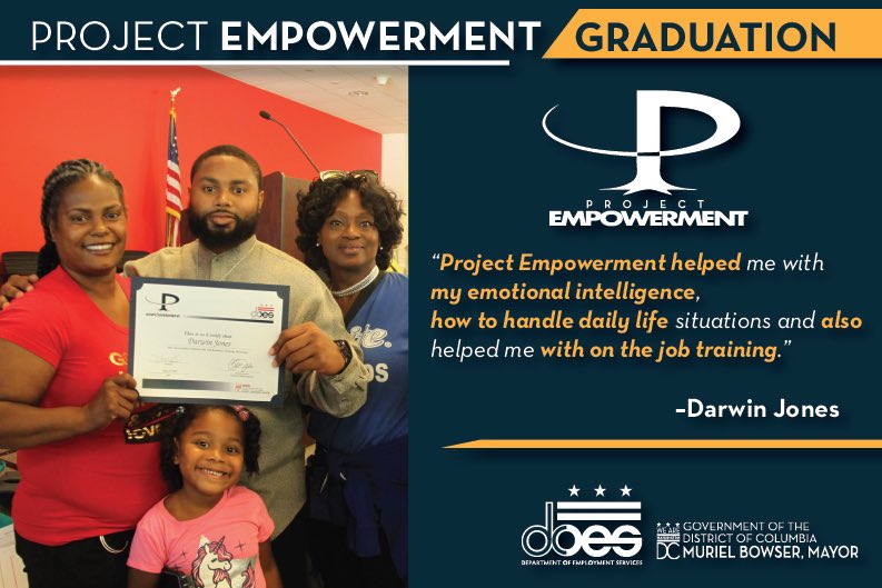 DOES_DC's tweet photo. Congrats to all of our #ProjectEmpowerment graduates for completing the program and beginning a new chapter of your life! We wish you continued success on your future endeavors! #DCValues #WhyWeWork https://t.co/mNXCi7yZUT