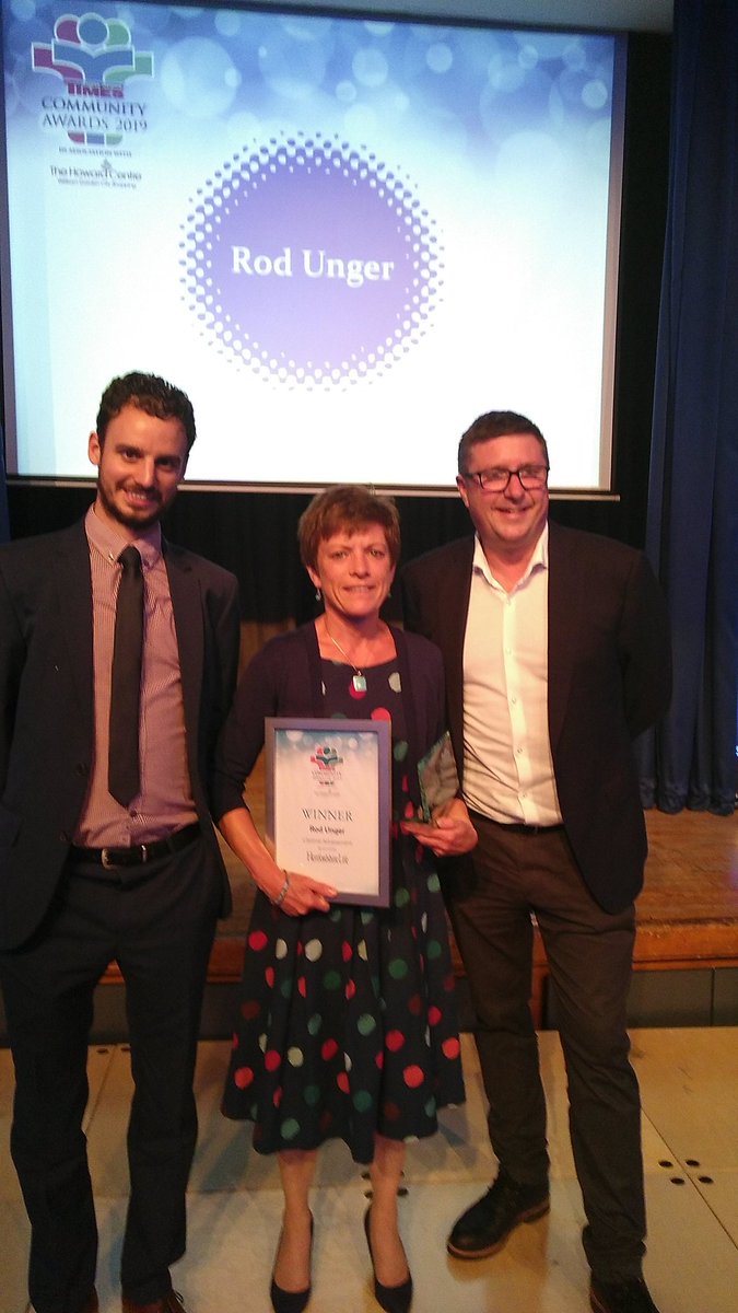 WHTCommunity's tweet image. Well done Rod Unger on winning the @hertslife sponsored Lifetime Achievement Award. #WHTCA2019
(Not pictured / Caroline Sparks is his proxy)