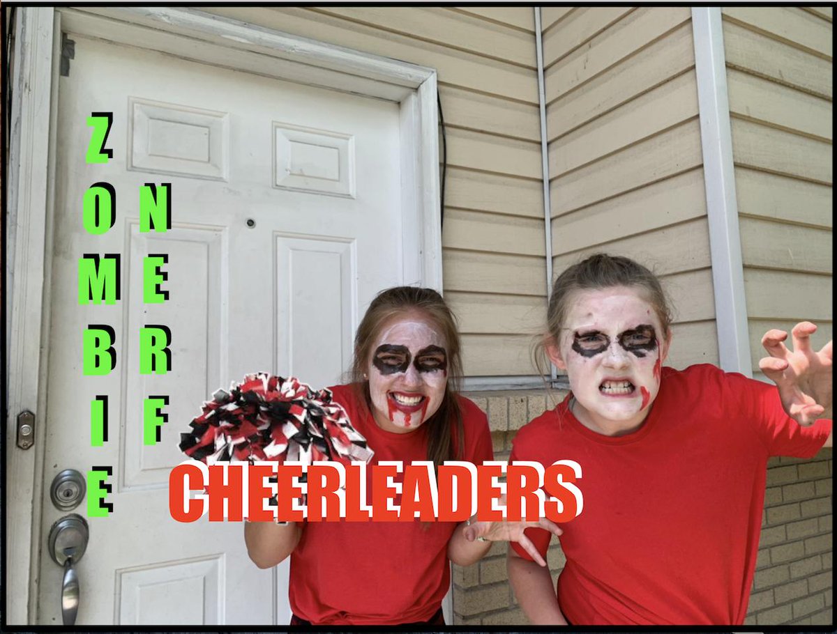 BuckleChuckle's tweet photo. Zombie Nerf Cheerleaders OH MY! WATCH
https://t.co/FspfMQMFWj

#zombies #Zombie #cheerleading #nerfwars https://t.co/bopblYHPpa