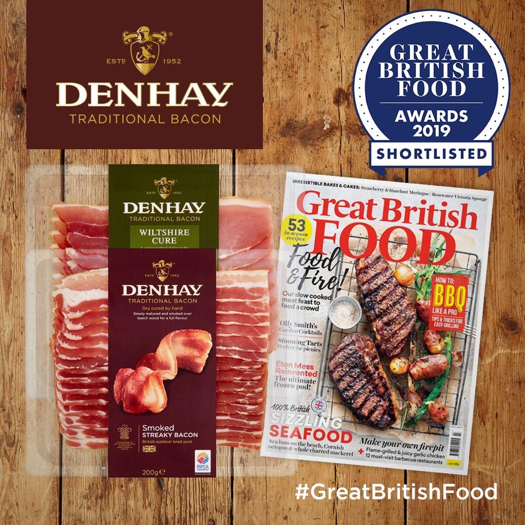 We’re delighted to announce that #DenhayBacon has been shortlisted in the fresh meat category in the Great British Food Awards 2019. #Thrilled #Handcured #Eatlesseatbetter #Fingerscrossed #foodie #bacon #instafood #foodstagram #foodgasm #yummy