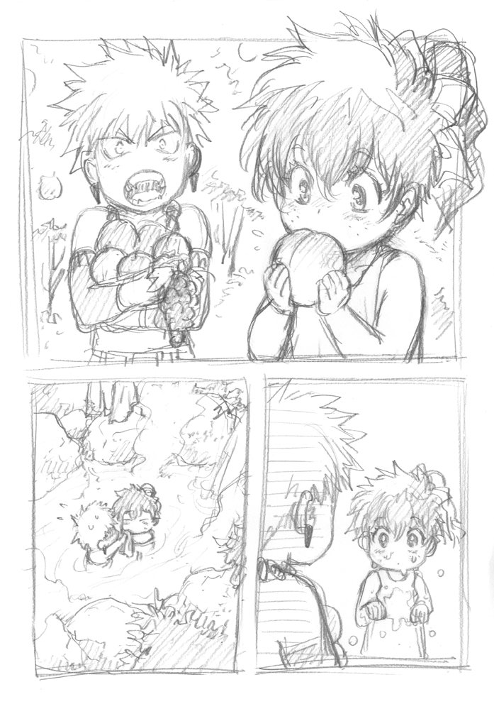 ラフ描き、勝デク(♀)、十傑

かっちゃんとデクちゃん https://t.co/aJL0xKU1CX