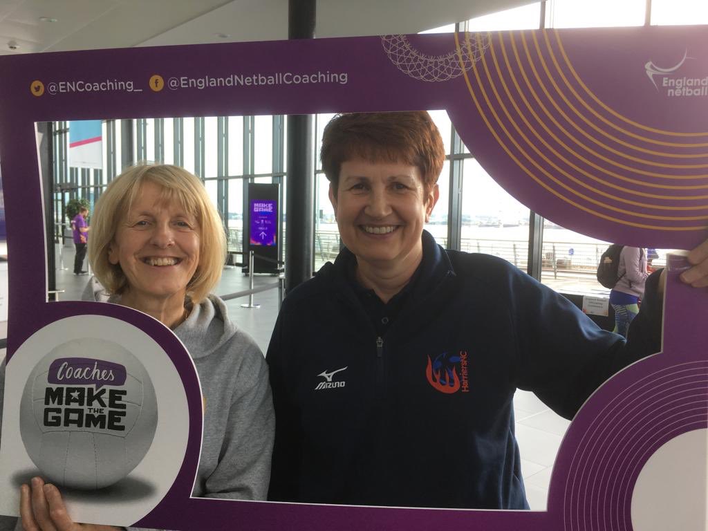 HarriersNC's tweet photo. Harriers Coaches and Officials Carolyn and Carolyn enjoying their time at @EnglandNetball #MtGLIVErpool #CoachesMakeTheGame #OfficialsMaketheGame https://t.co/Y7eOG6kXjx