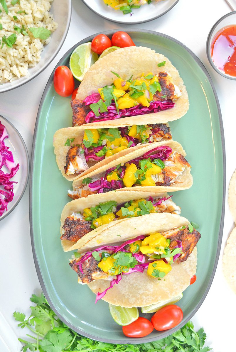 {New recipe} Blackened Barramundi Fish Tacos with a Mango-Jalapeño Salsa and Pickled Red Cabbage (in Collaboration with #AustralisBarramundi) <a href="/thebetterfish/">The Better Fish Barramundi</a> @wholefoods #tacos #thebetterfish #australisbarramundi #sustainable #seafood #cheflife bit.ly/2O3hiyI