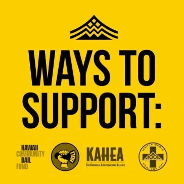 yourfriendkehau's tweet image. how to support mauna kea and native hawaiians

🤑 bail fund — secure.givelively.org/donate/hawaii-…

✊🏽 non-violent activism — actionnetwork.org/fundraising/hu…

⚖️ legal support — org.salsalabs.com/o/2699/donate_…

🚨 mauna medic supplies registry — target.com/gift-registry/…