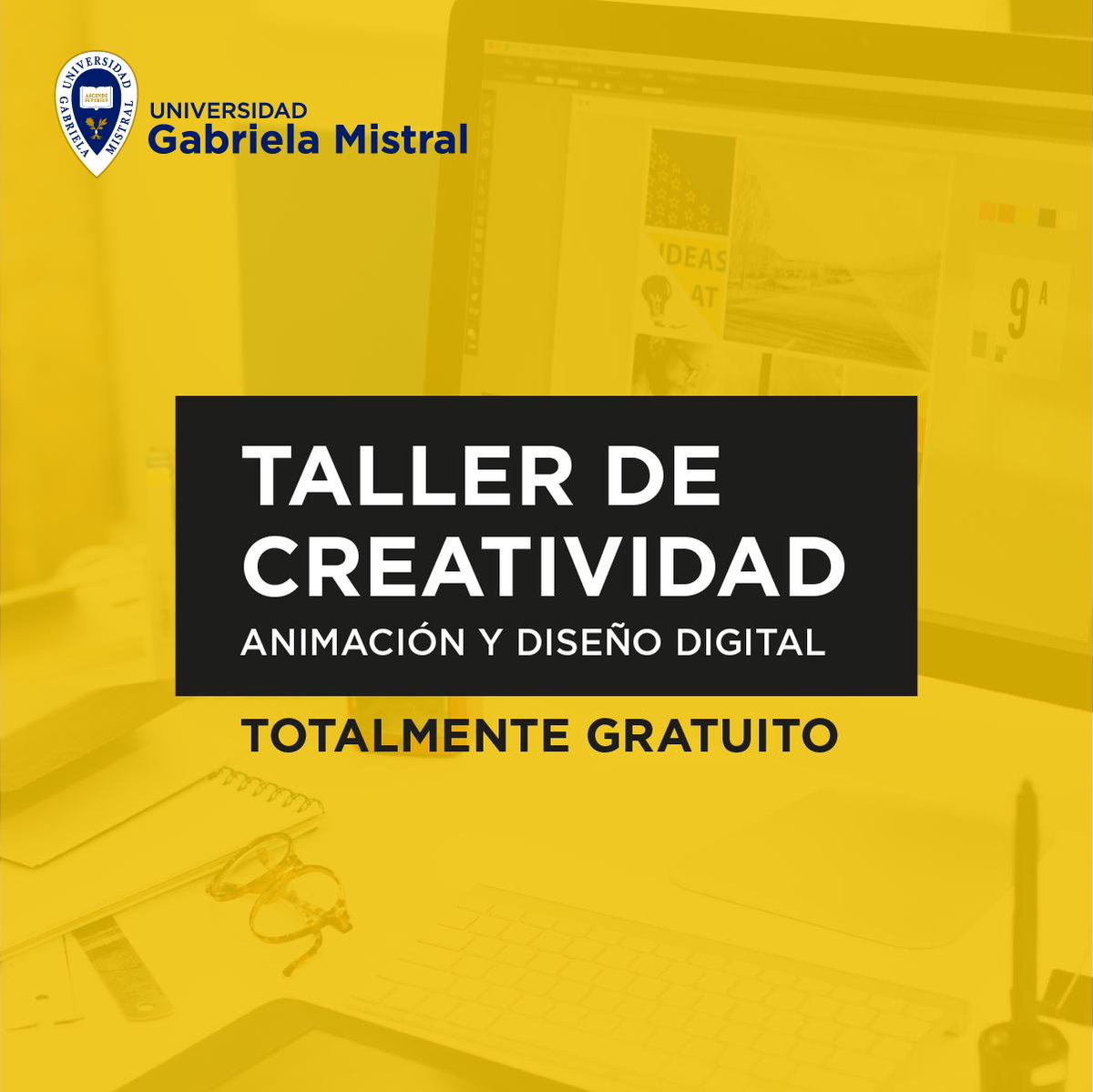 Los dejamos invitados para participar de este Taller de Creatividad: #Animación y #Diseño Digital este 27 de Julio a las 10:30 hrs #UGM ¡Los esperamos!