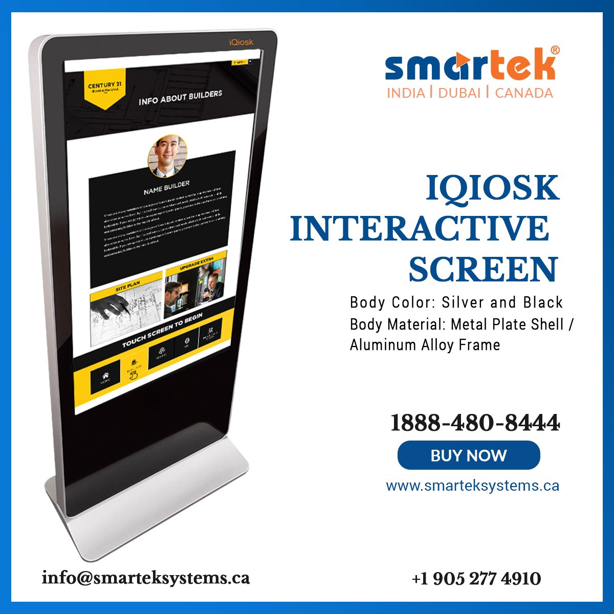smarteksystems's tweet image. iQiosk allows users to ask questions, get directions, search information, locate a house or job situation or perform an online transaction.
smarteksystems.ca
+1888-480-8444
#selfpaymentkiosk #digitalinteractivewayfinding #tabletopkiosk #digitaltouchscreen #advertisingkiosk