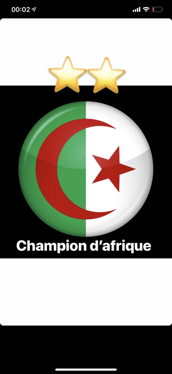 Champion d’afrique 🇩🇿🏆