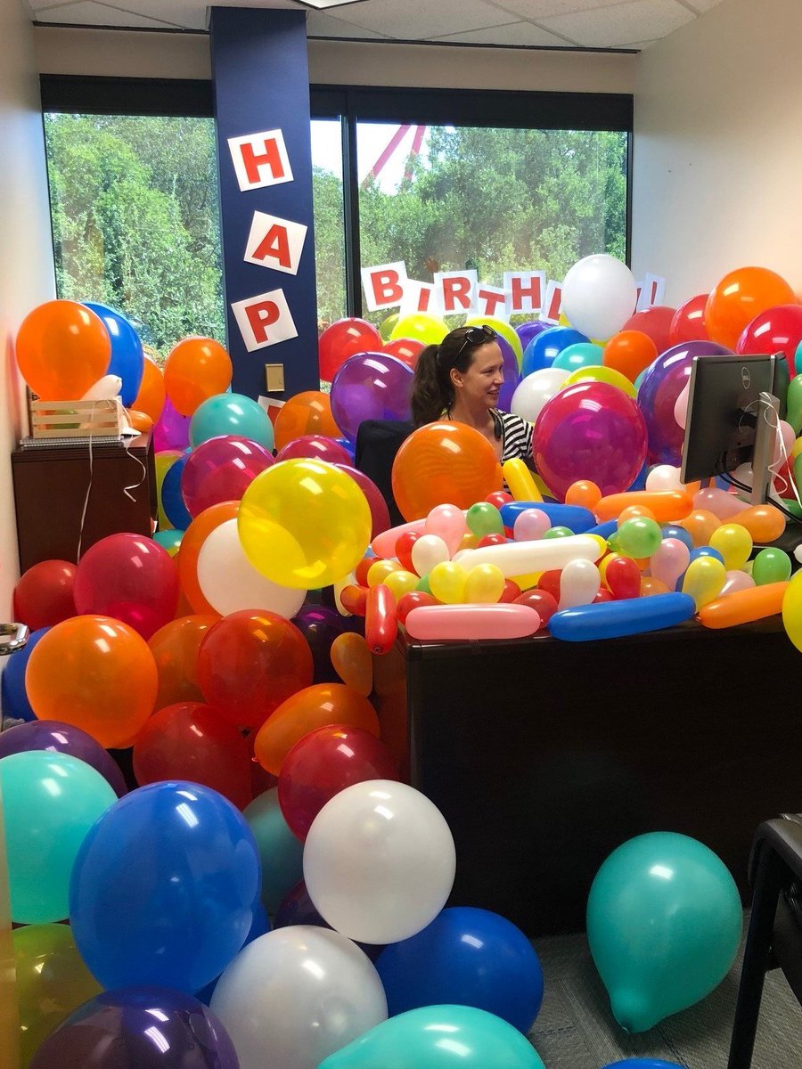 LAN_Engineering's tweet photo. When you walk into work to a birthday surprise! 😀🎈
We want to wish a very happy birthday to Laura Casset! #LANengineering #BalloonSurprise #BirthdayatWork #HappyBirthday https://t.co/W3tGf1wcmH