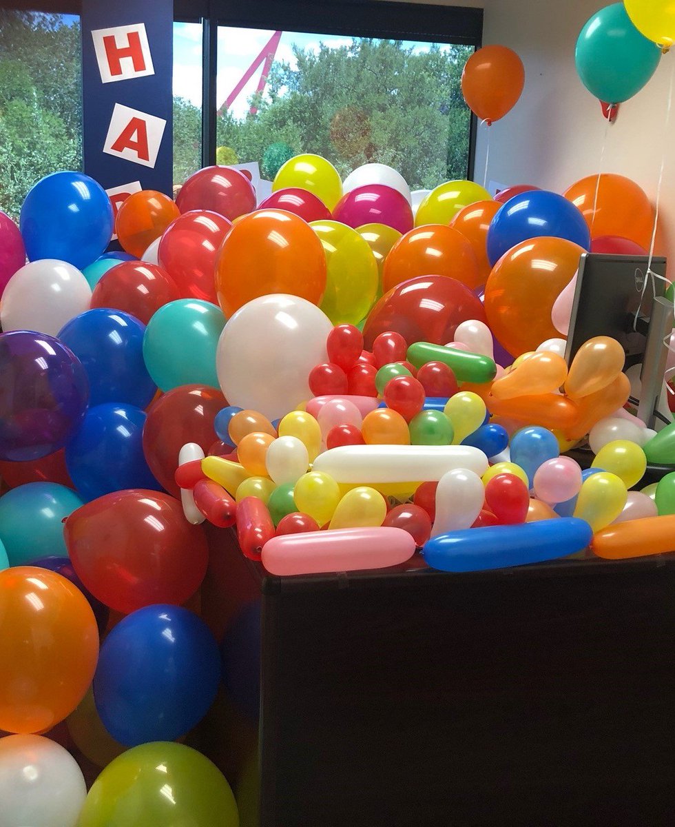 LAN_Engineering's tweet photo. When you walk into work to a birthday surprise! 😀🎈
We want to wish a very happy birthday to Laura Casset! #LANengineering #BalloonSurprise #BirthdayatWork #HappyBirthday https://t.co/W3tGf1wcmH