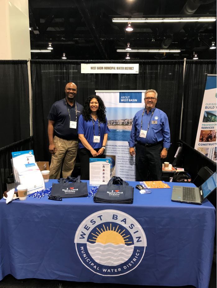 WestBasin's tweet photo. West Basin is closing out the 2019 California Construction Expo as a proud exhibitor to over 1,000 industry professionals in Anaheim this week! For more information on how to do business with the District, visit https://t.co/NEEBeXSMGP #CalCon https://t.co/iH5TBGYHjm