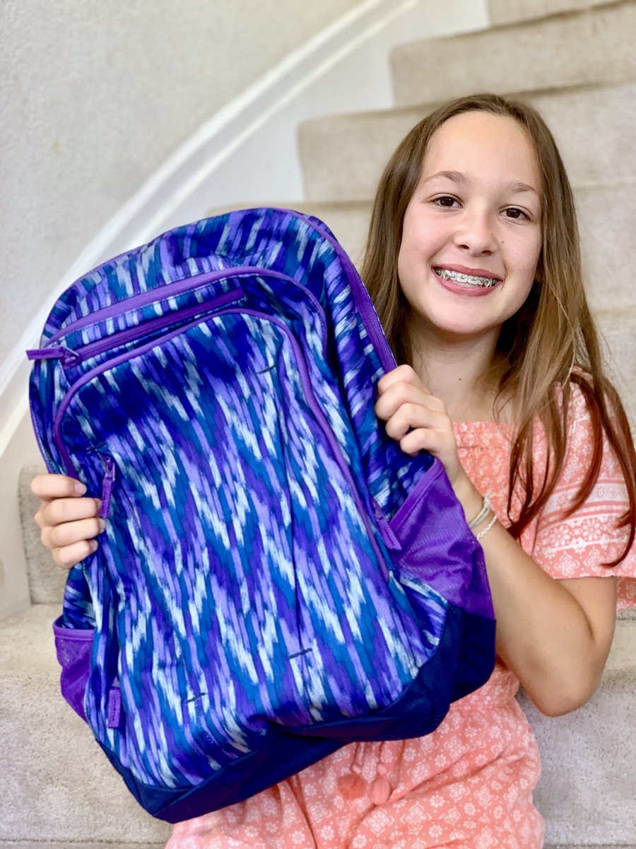jgoode's tweet photo. Even if you missed #backpackday you can still save at Lands End. Thank you @LandsEnd - loving our new backpacks! #backtoschool https://t.co/82SbD4dcj3