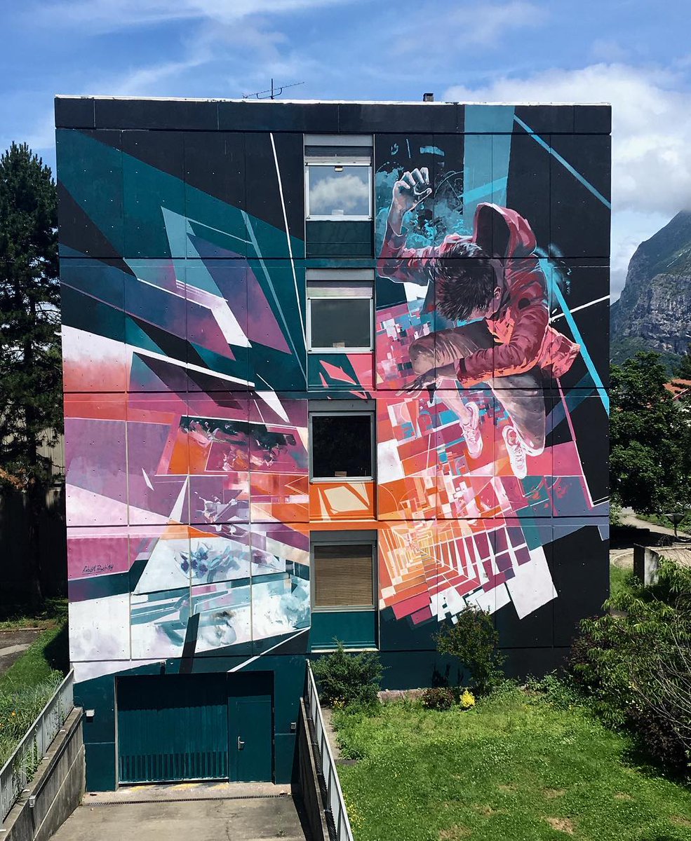 allcitycanvas's tweet photo. Una pieza fuera de este mundo hecha por #RobertProch para Street Art Fest Grenoble Alpes en Francia 🇫🇷 https://t.co/bb1ZPh1YaU