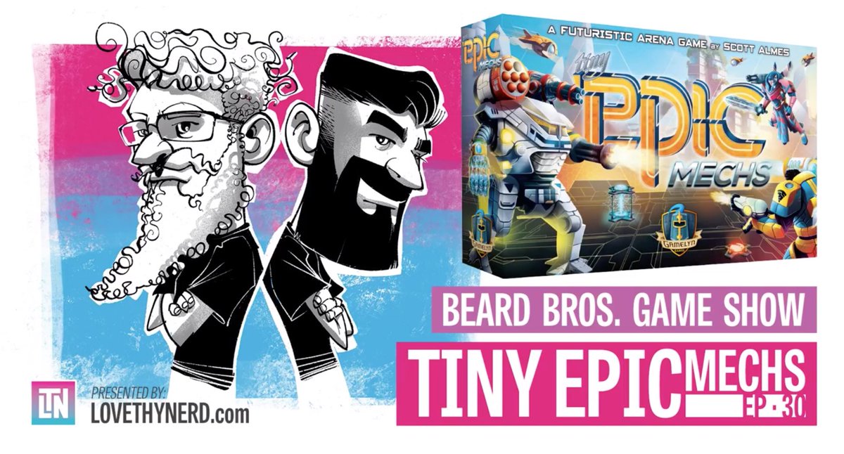 BeardBrosLTN's tweet photo. We’re reviewing TINY EPIC MECHS by the ever awesome @Gamelyn_Games!
Come see what this game is all about in today’s stream.

https://t.co/XDTwhOwgv3 https://t.co/u1Rm8kIljd