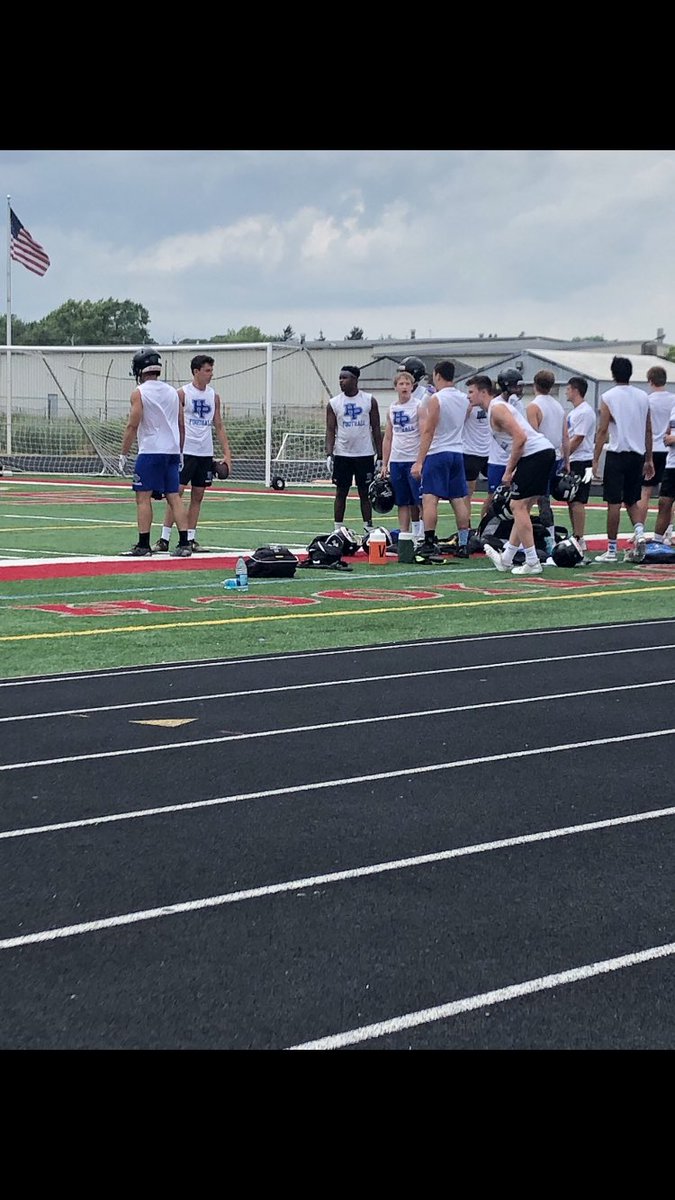 Hard work at the Antioch 7 on 7!