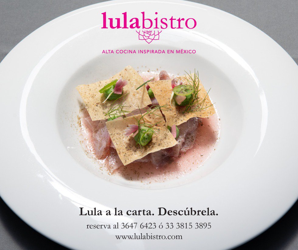 lulabistro's tweet photo. Deleita tu paladar con nuestro nuevo menú a la carta disponible en horario de comida y cena, una manera distinta de disfrutar los sabores y texturas que caracterizan a nuestra célebre cocina.

Reservaciones: 3647 6423 y 33 3815 3895 https://t.co/suKfATOXDl