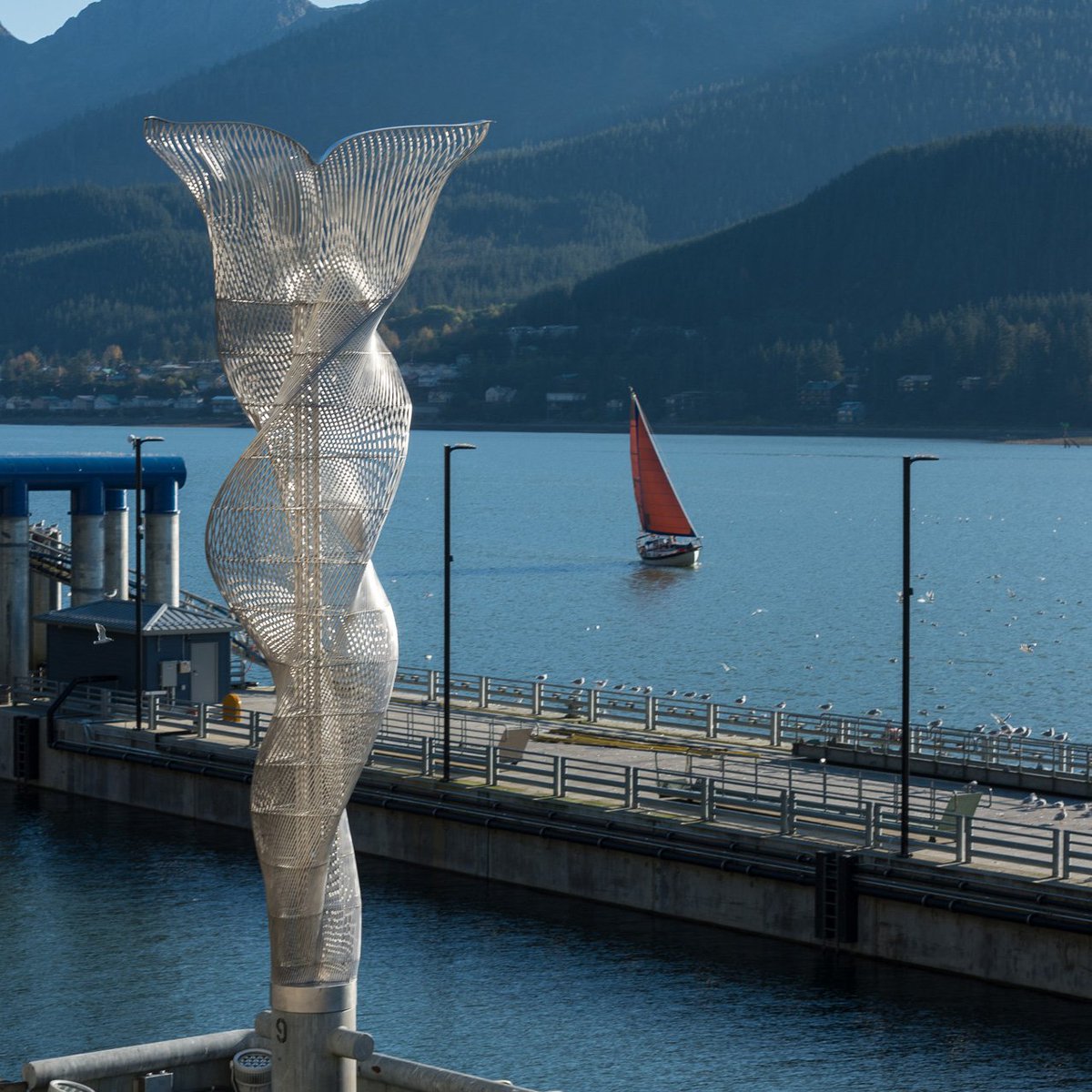 CliffGarten's tweet photo. Aquileans for the @cbjuneau Waterfront. Situated along Juneau’s cruise ship birth the suite of ten sculptures defines how visitors and the community meet the water’s edge. #art #sculpture #juneau #juneaulife #arteverywhere #alaskathings #civicart #fbf #fridayvibes https://t.co/EdChhjuCOB