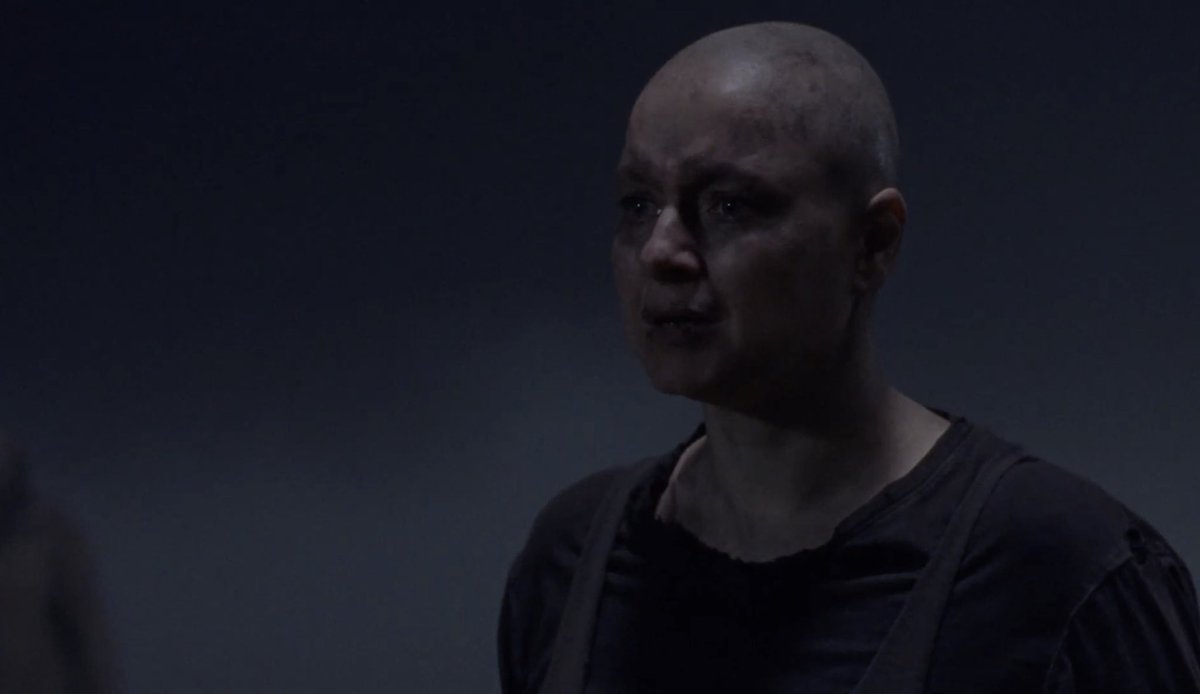 TWalkingDWorld's tweet image. Alpha: “what did I tell you about crossing my border? You have to be punished.

Carol: “bitch has to die.”

#TheWalkingDead