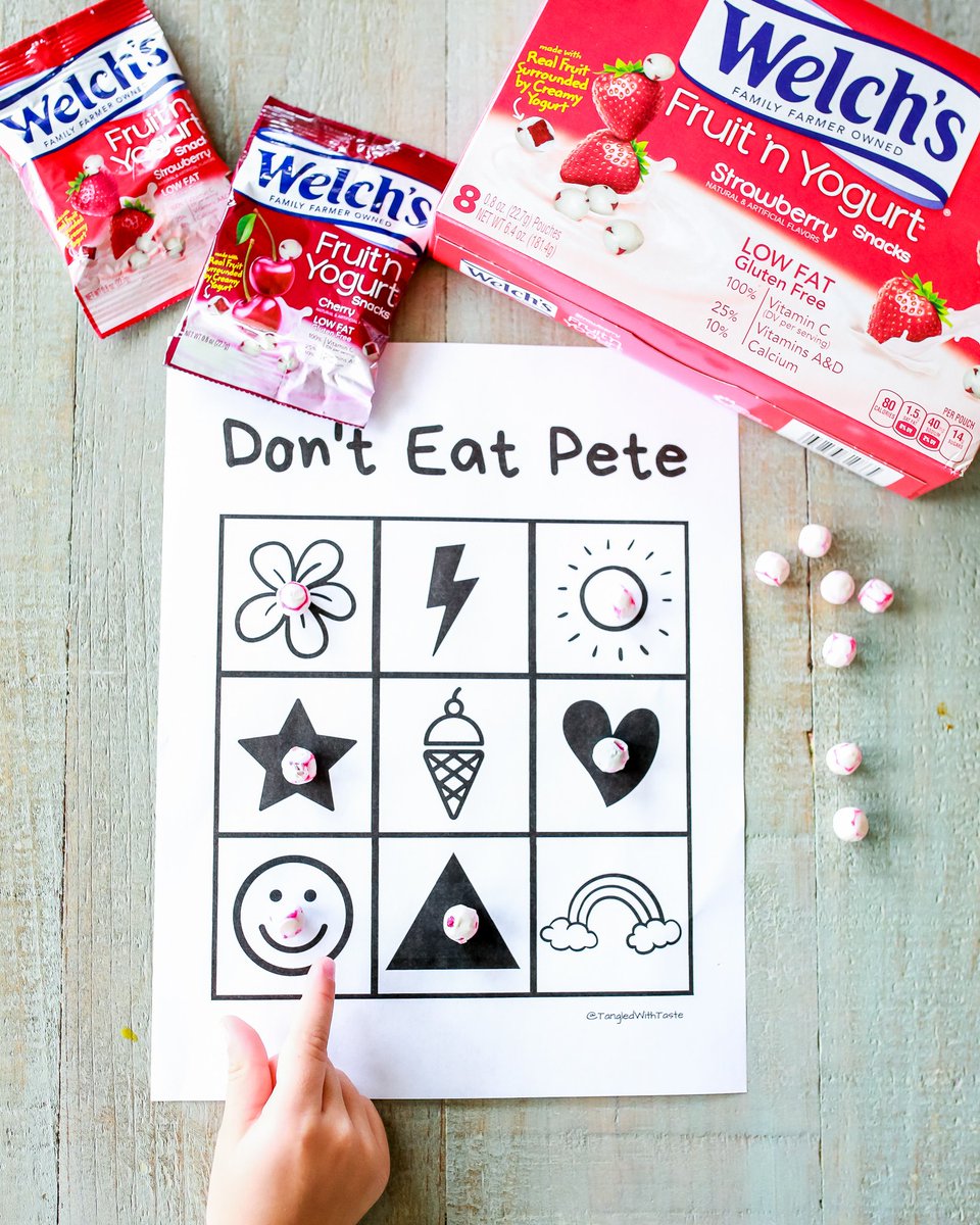 TangledwTaste's tweet photo. #ad Free Don't Eat Pete game printable! Played with delicious #WelchsFruitnYogurtSnacks @WelchsFruitSnck #WelchsFruitSnacks
https://t.co/6DY4lfMPqc https://t.co/EB4qwndgMk