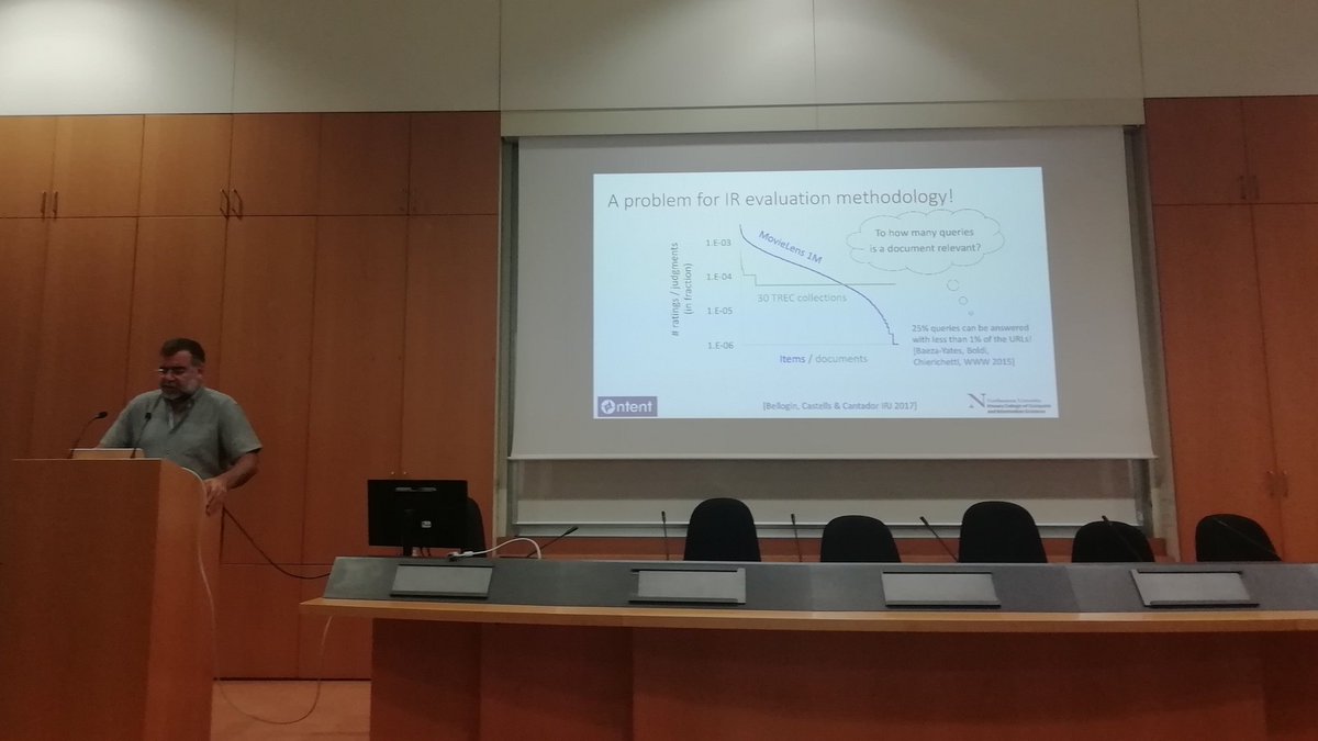 merrafelice's tweet photo. I am really pleasure to end #ESSIR2019 with a really interesting lecture of Prof. Ricardo Baeza-Yates @PolarBearby on 'Biases on Web Search and Recommender Systems'. Thanks a lot! #RecSys #bias #Milan https://t.co/YUcvHFiWUJ